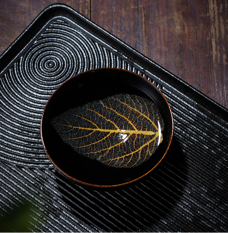 Mulberry Leaf Tenmoku Teacup – 千与瓷器